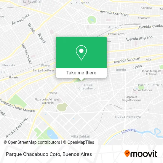Parque Chacabuco Coto map