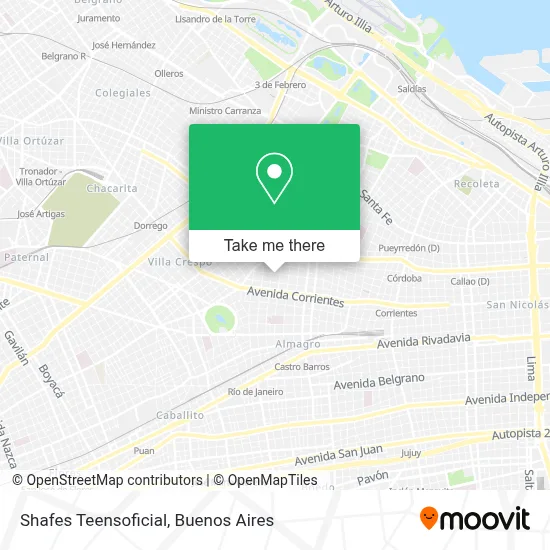 Shafes Teensoficial map