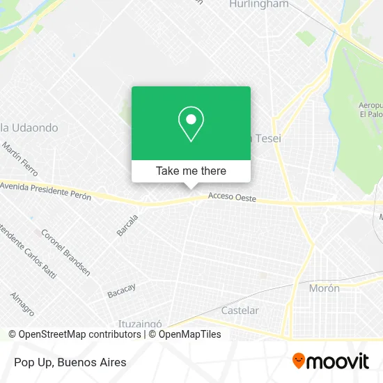 Pop Up map