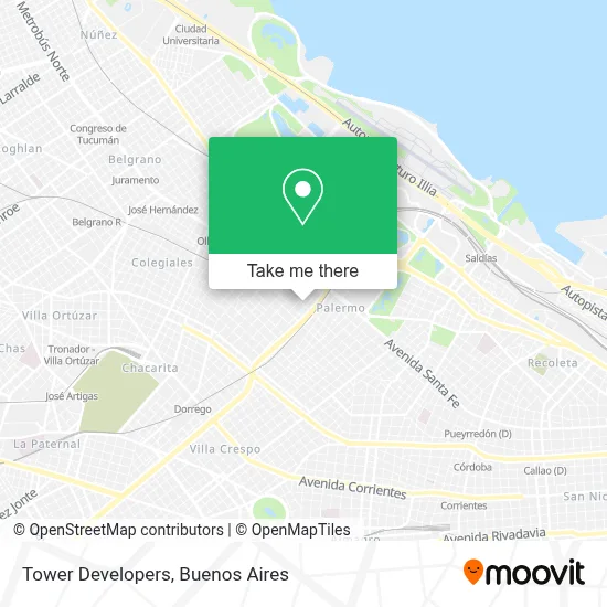 Tower Developers map