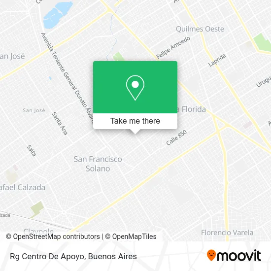 Rg Centro De Apoyo map