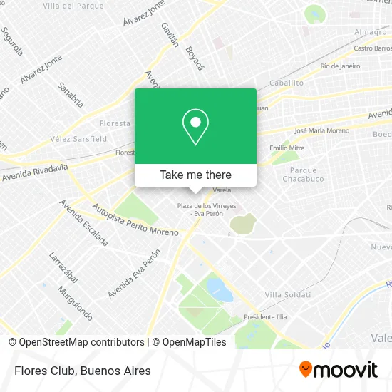 Flores Club map