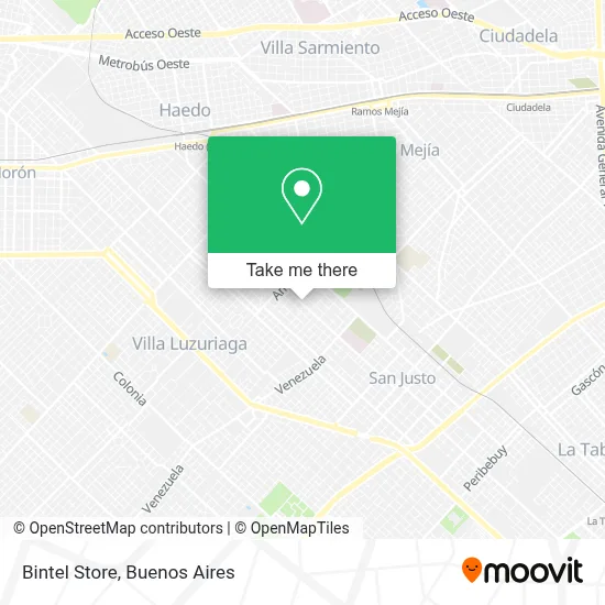 Bintel Store map