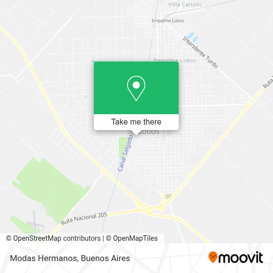 Modas Hermanos map