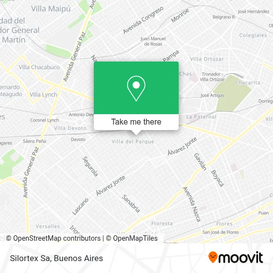 Silortex Sa map