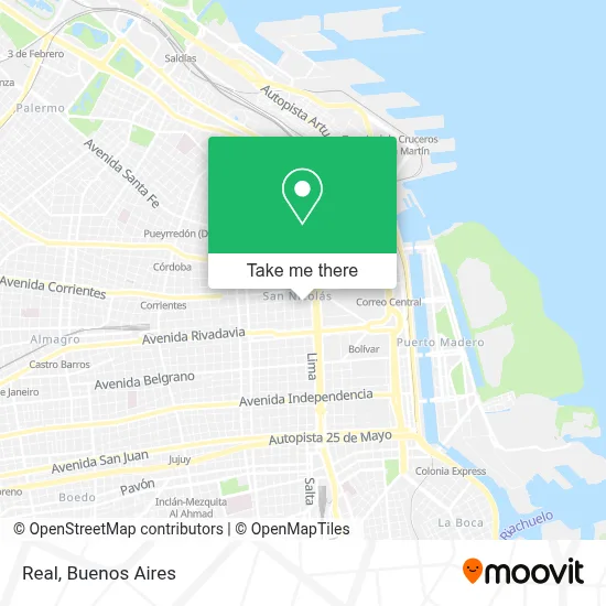 Real map