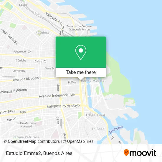 Estudio Emme2 map