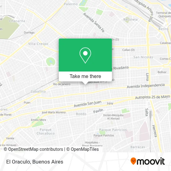 El Oraculo map