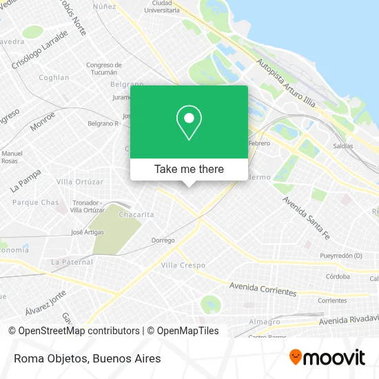 Roma Objetos map