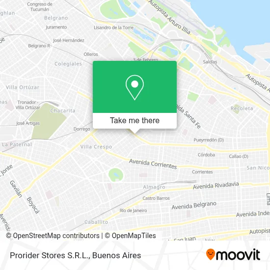 Prorider Stores S.R.L. map