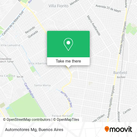 Automotores Mg map