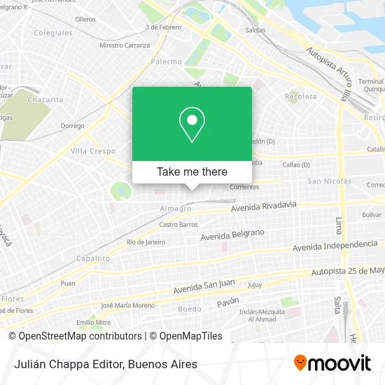 Julián Chappa Editor map