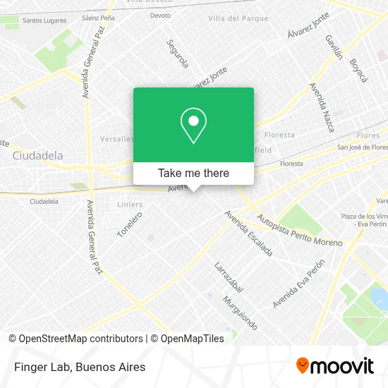 Finger Lab map