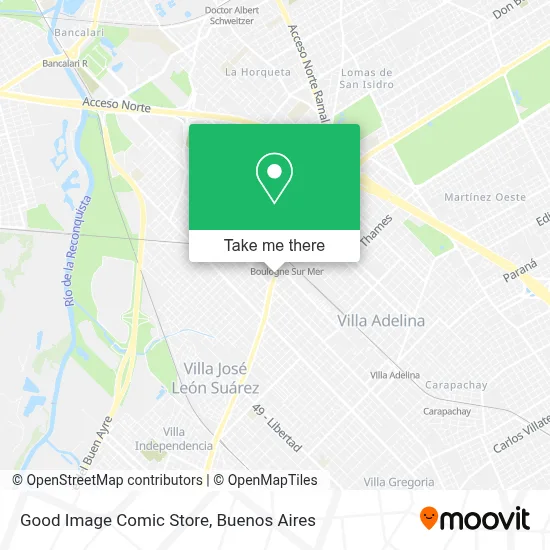 Good Image Comic Store map