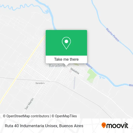 Ruta 40 Indumentaria Unisex map