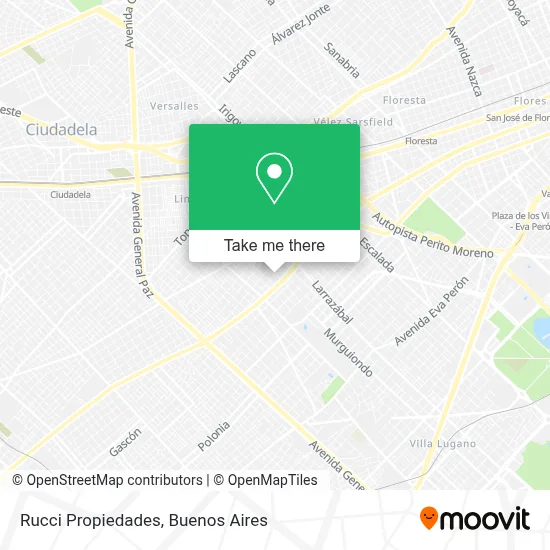 Rucci Propiedades map