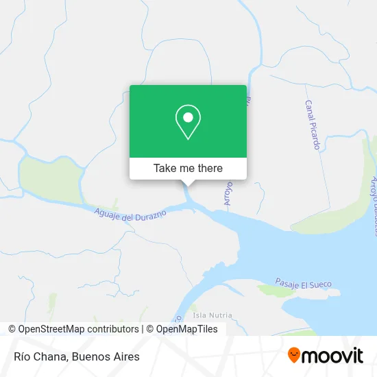 Río Chana map