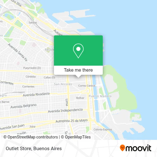 Outlet Store map