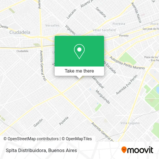 Splta Distribuidora map