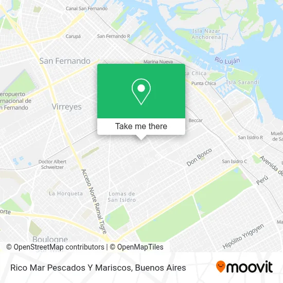 Rico Mar Pescados Y Mariscos map