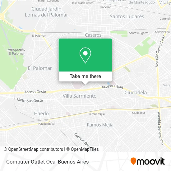 Computer Outlet Oca map