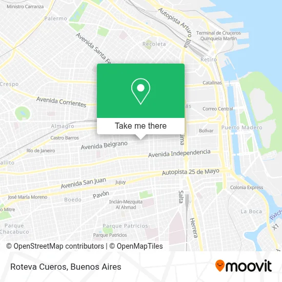 Roteva Cueros map