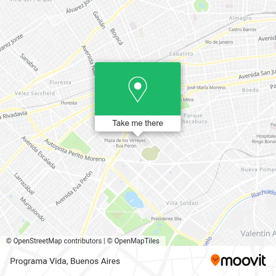 Programa Vida map