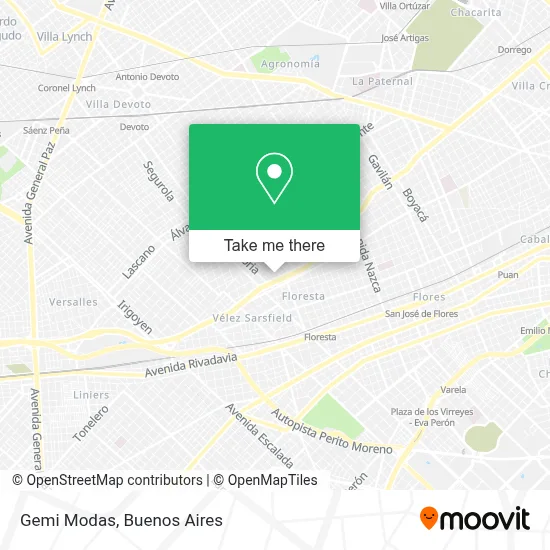 Gemi Modas map