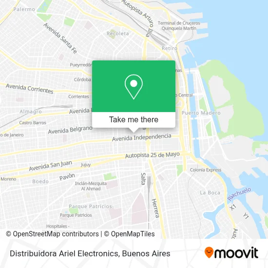 Distribuidora Ariel Electronics map
