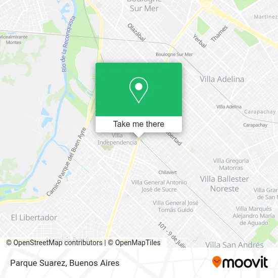 Parque Suarez map