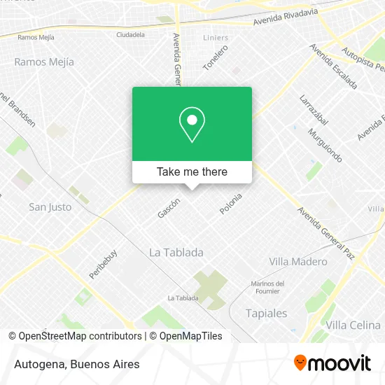 Autogena map