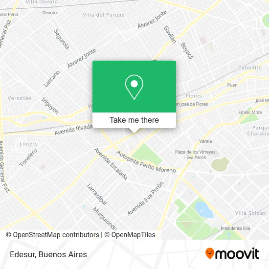 Edesur map