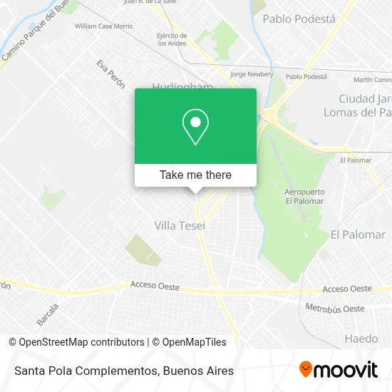 Santa Pola Complementos map