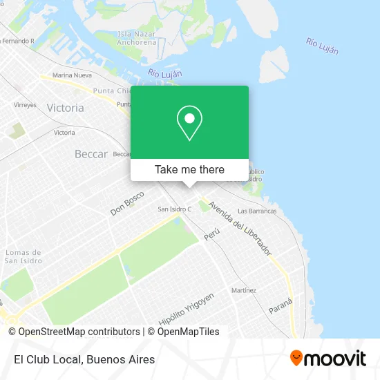 El Club Local map
