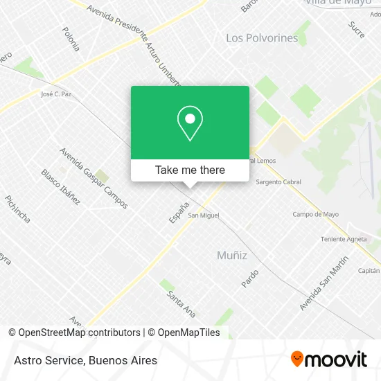 Astro Service map