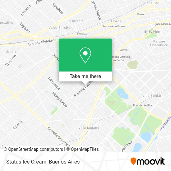 Status Ice Cream map
