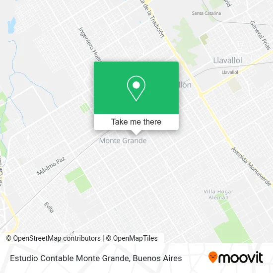 Estudio Contable Monte Grande map