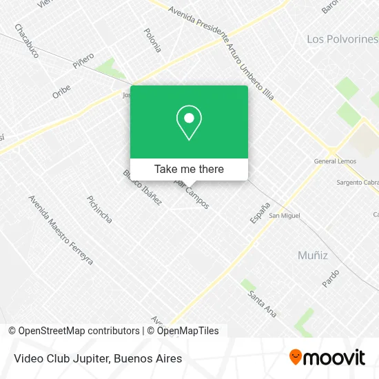 Video Club Jupiter map