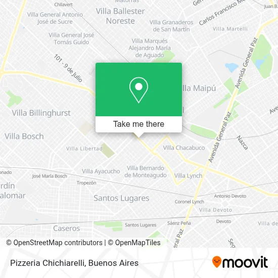 Pizzeria Chichiarelli map