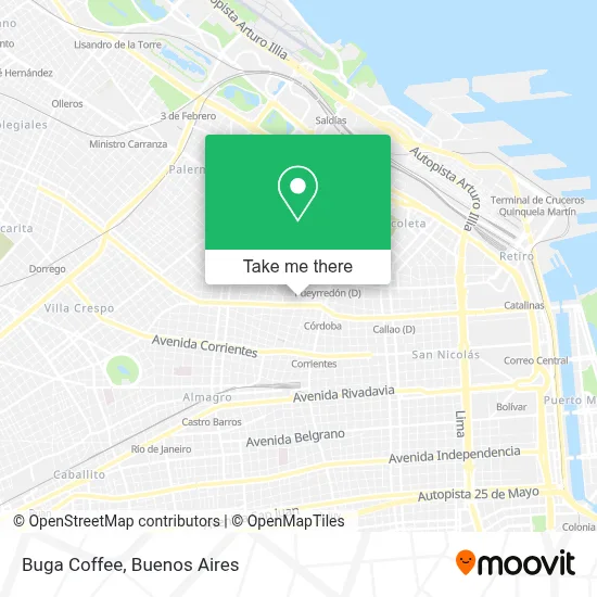 Buga Coffee map