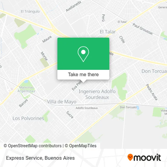 Express Service map