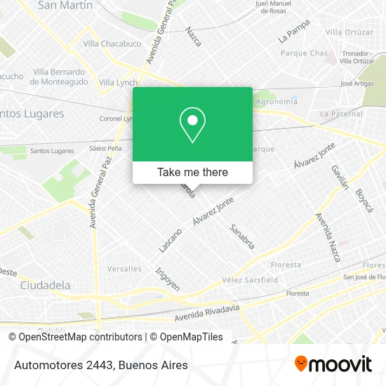 Automotores 2443 map