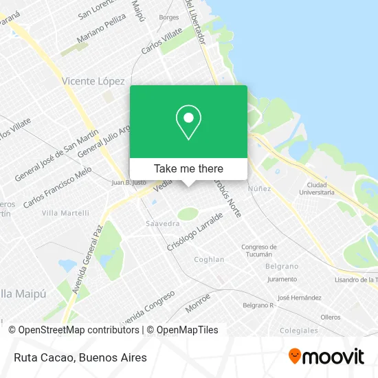 Ruta Cacao map