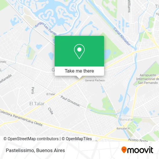 Pastelissimo map