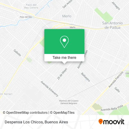 Despensa Los Chicos map