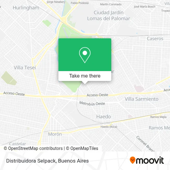 Distribuidora Selpack map