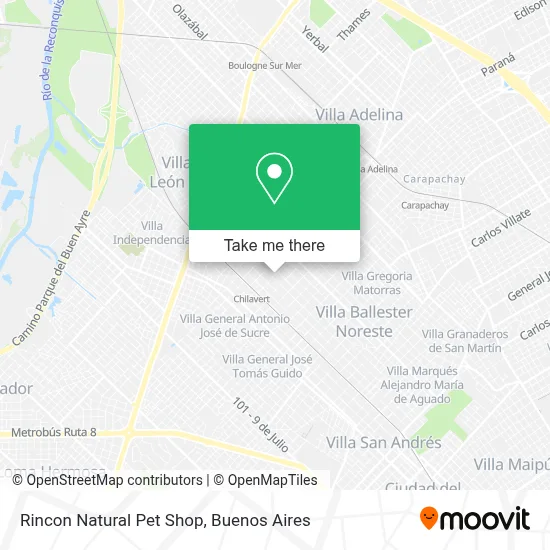 Rincon Natural Pet Shop map