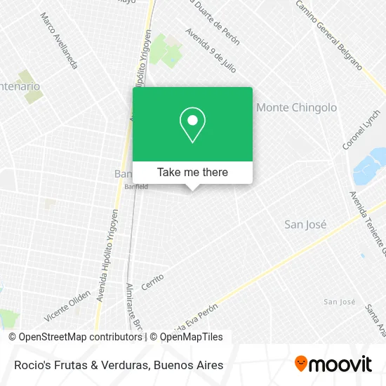 Rocio's Frutas & Verduras map