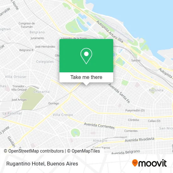Rugantino Hotel map