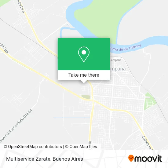Multiservice Zarate map